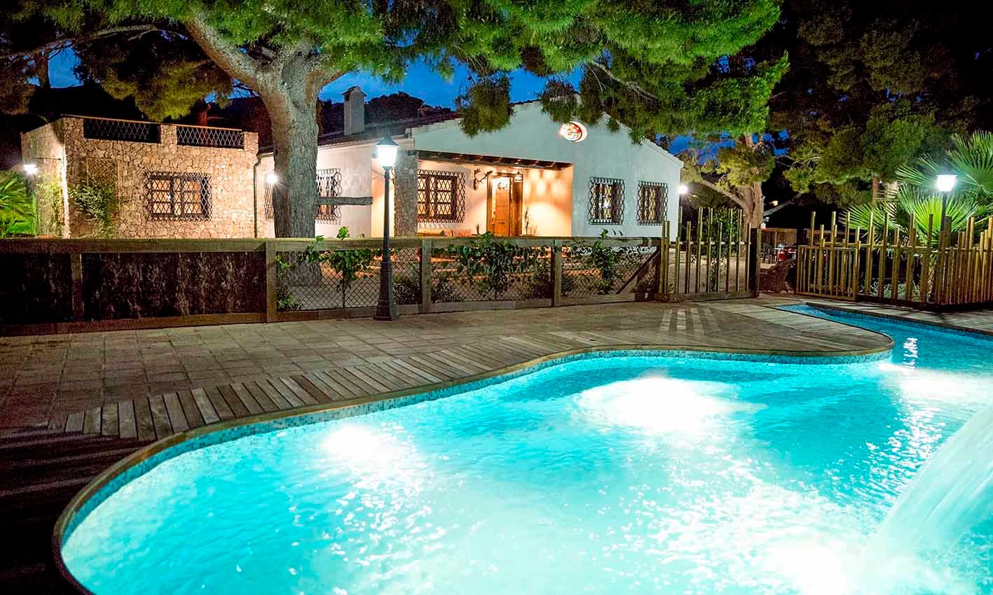 Piscina Noche Huerto El Curica